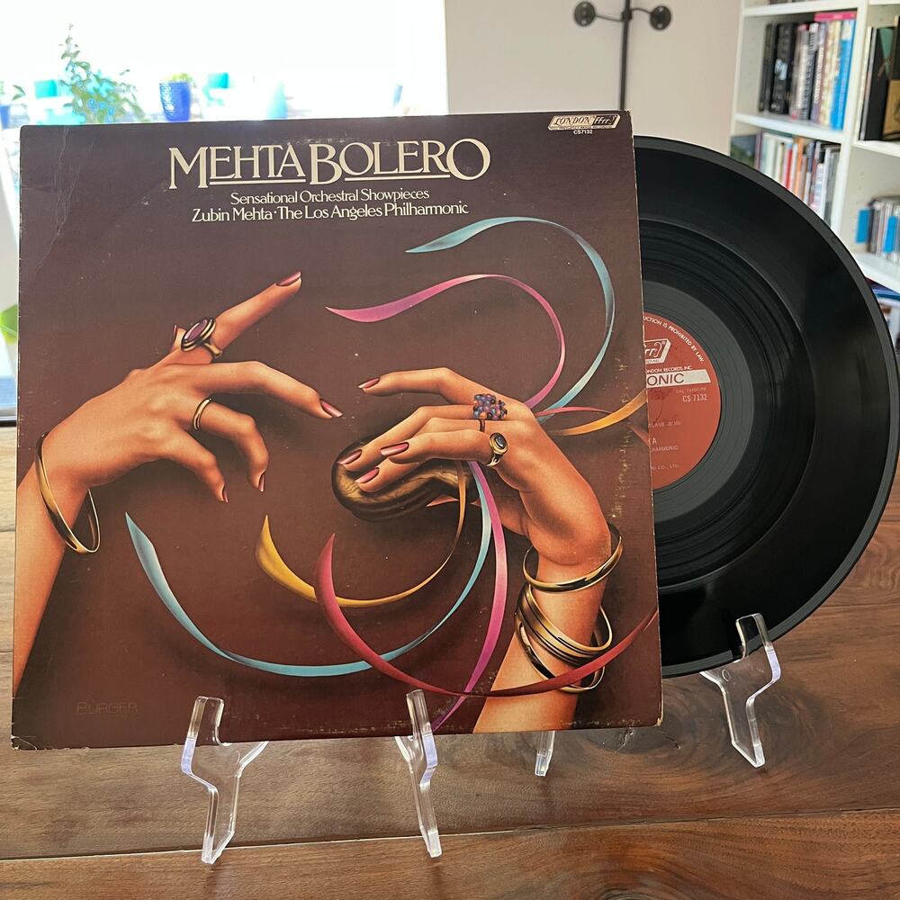 Mehta Ravel Bolero Sensational Orchestral Showpieces Vinyl LP 1972 London CS7132